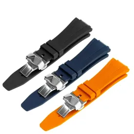 Replacement Fluorine Rubber Strap Butterfly Clasp for Casio G-Shock GA-2100 GM-2100 GA-2110 GM-5600